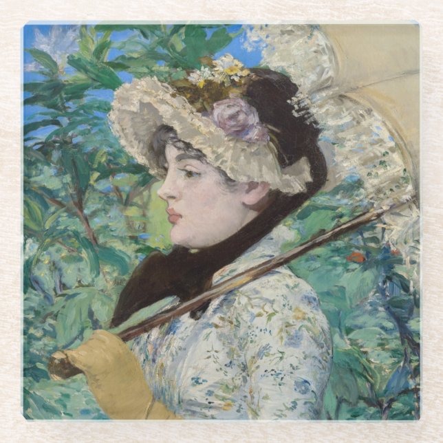 Posavasos De Vidrio Edouard Manet - Jeanne / Primavera (Anverso)
