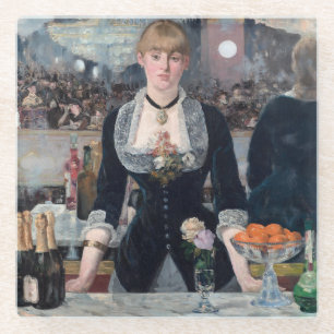 Posavasos De Vidrio Edouard Manet - Un bar en el Folies-Bergere