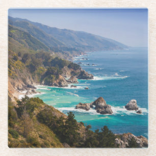 Posavasos De Vidrio EE. UU., California. Costa de California, Big Sur
