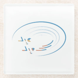 Posavasos De Vidrio Eid, espirales de alegría