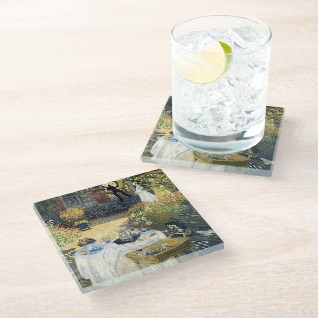 Posavasos De Vidrio El almuerzo Claude Monet (Angular)