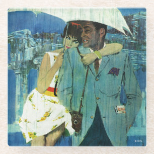 Posavasos De Vidrio El amor viene a Srta. Lucas