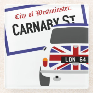 Posavasos De Vidrio El antiguo clásico original de los años 60 en Lond