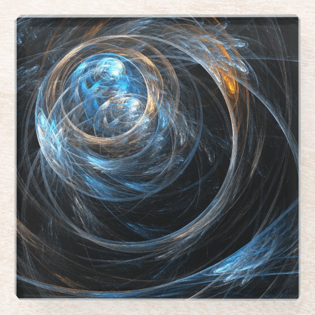 Posavasos De Vidrio El arte abstracto mundial (Anverso)