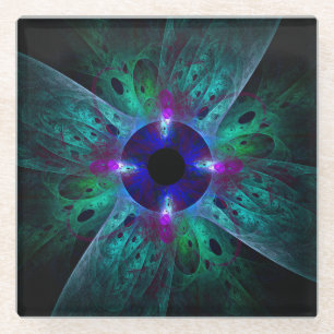 Posavasos De Vidrio El arte abstracto visual