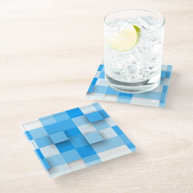 Posavasos De Vidrio El arte artístico y abstracto de SlipperyJoe regal (Angular)