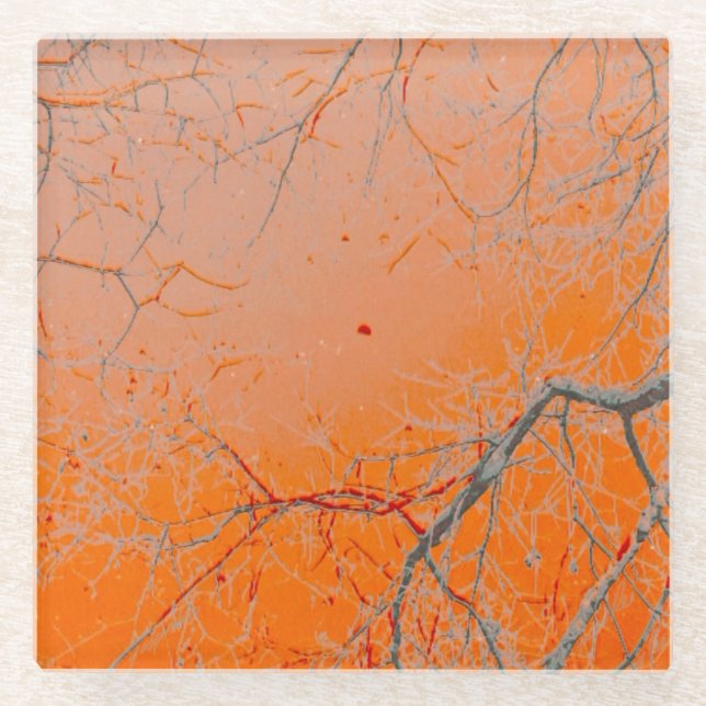 Posavasos De Vidrio El arte del vidrio de la luna (Anverso)