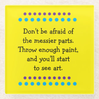 Posavasos De Vidrio El arte es confuso