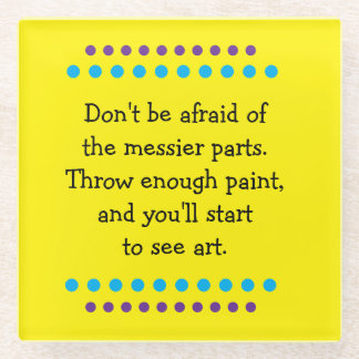 Posavasos De Vidrio El arte es confuso