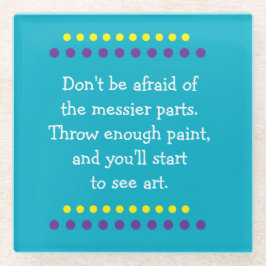 Posavasos De Vidrio El arte es confuso