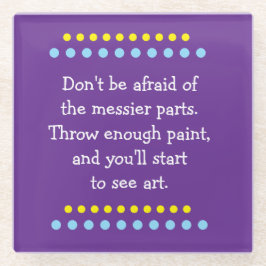 Posavasos De Vidrio El arte es confuso