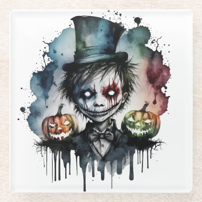 Posavasos De Vidrio El Caballero Rocioso (Anverso)