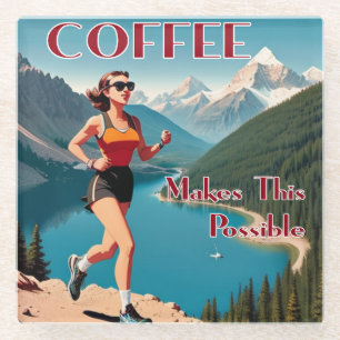 Posavasos De Vidrio El Café Hace Que Este Posible Funcionamiento