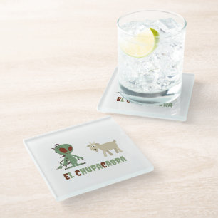 Posavasos De Vidrio El Chupacabra