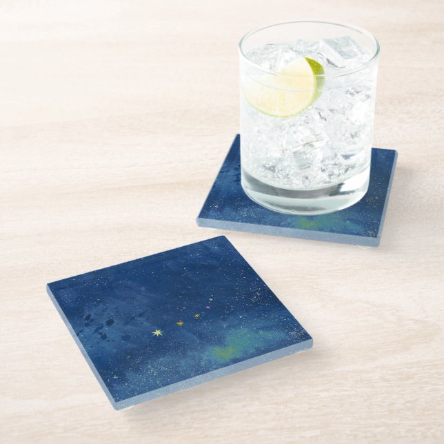 Posavasos De Vidrio El cielo estrellado (Angular)