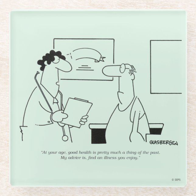 Posavasos De Vidrio El conseguir más viejo (Anverso)