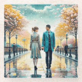 Posavasos De Vidrio El Destino Nos Juntó