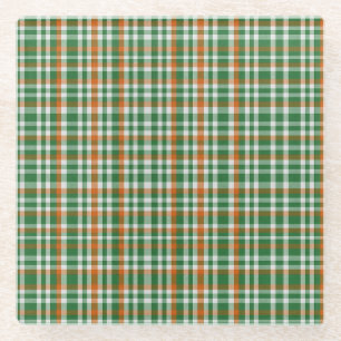 Posavasos De Vidrio El Día de San Patricio la bandera de Irlanda color