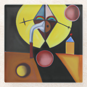 Posavasos De Vidrio El Doctor de la Peste - Pintura al Óleo