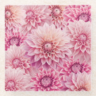 Posavasos De Vidrio El espléndido Dahlia floreciendo