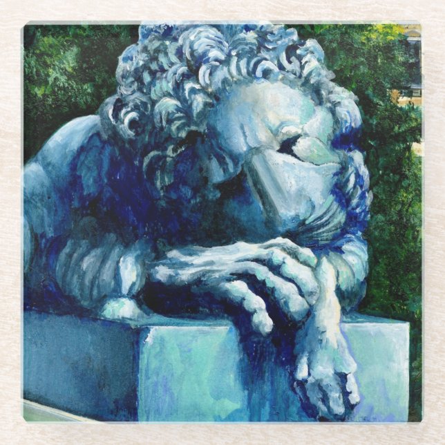 Posavasos De Vidrio El gato que se comió el Canario (Anverso)