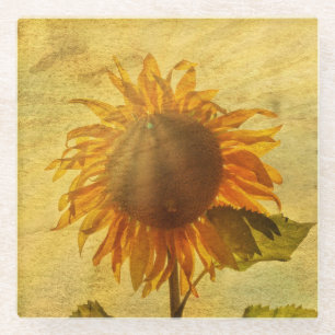 Posavasos De Vidrio El girasol