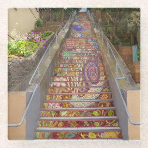 Posavasos De Vidrio El jardín ocultado San Francisco camina práctico