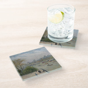 Posavasos De Vidrio El Louvre, la primavera de Camille Pissarro