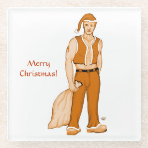 Posavasos De Vidrio El nuevo Santa Claus - ¡Feliz Navidad!