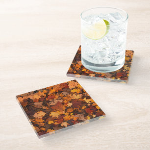 Posavasos De Vidrio el otoño