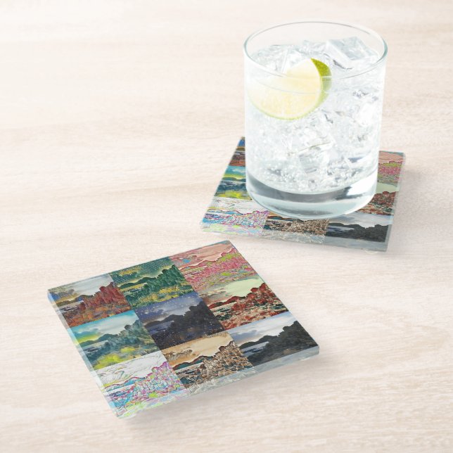 Posavasos De Vidrio El paso elevado del gigante... Irlanda del Norte (Angular)