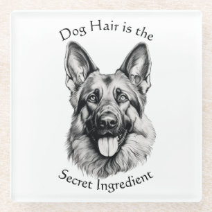 Posavasos De Vidrio El pelo de perro es el ingrediente secreto Pastor