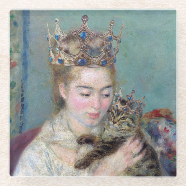 Posavasos De Vidrio El príncipe y yo (Anverso)