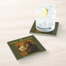 Posavasos De Vidrio El Pub Chimp Y Teapot
