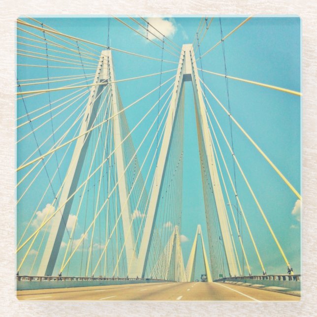 Posavasos De Vidrio El puente de Fred Hartman (Anverso)