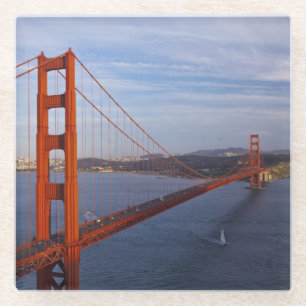 Posavasos De Vidrio El puente Golden Gate desde Marin