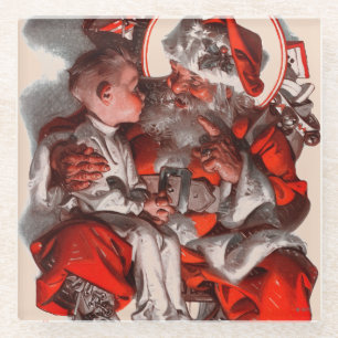 Posavasos De Vidrio El revestimiento de Santa
