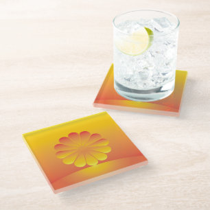 Posavasos De Vidrio el sol sale