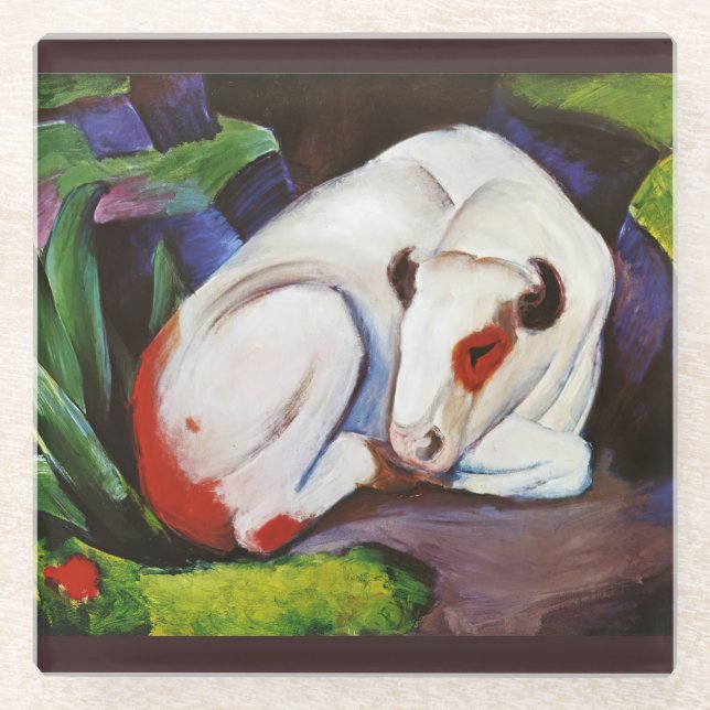 Posavasos De Vidrio El Toro, Franz Marc (Anverso)