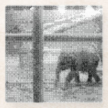 elefante pixelado
