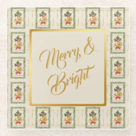 Posavasos De Vidrio Elegant French Horn Christmas Irish Cream