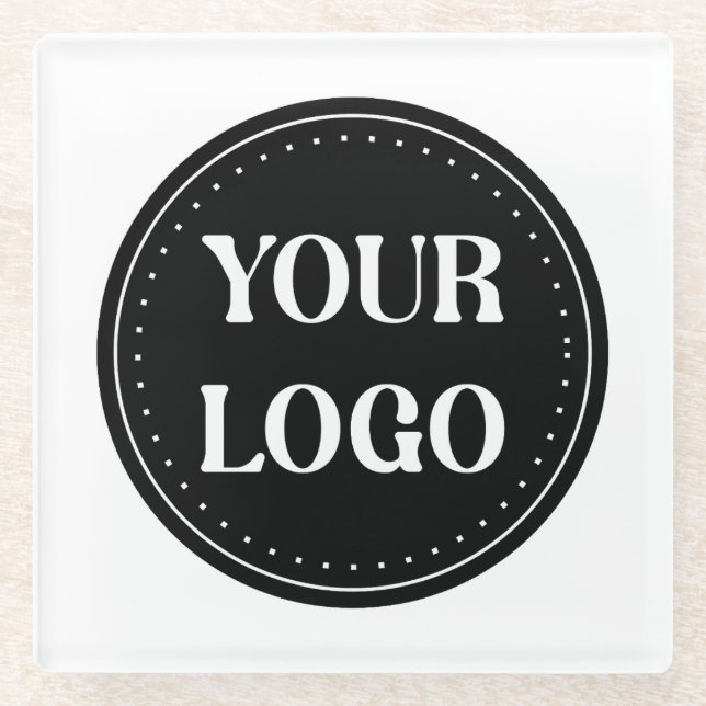 Posavasos De Vidrio Elegante, contemporáneo, refinado y personalizable (Anverso)