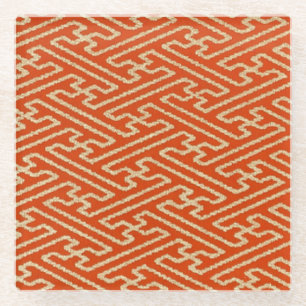 Posavasos De Vidrio Elegante Geométrico Japonés De Origami