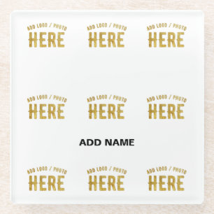 POSAVASOS DE VIDRIO ELEGANTE MODERNO PERSONALIZABLE BLANCO VERIFICADO 