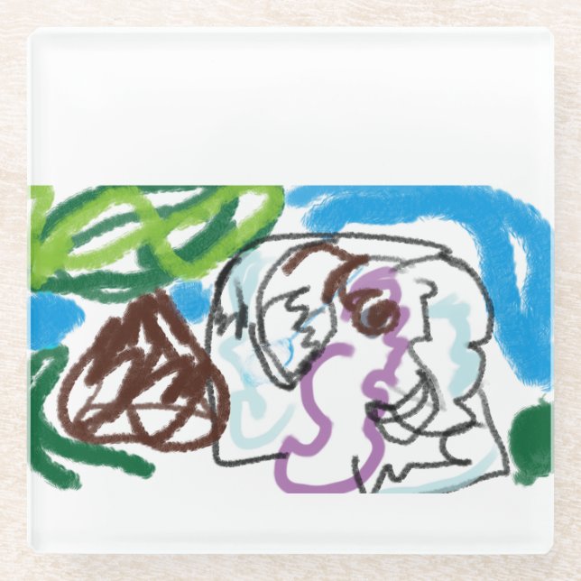 Posavasos De Vidrio Elephant SET (Anverso)