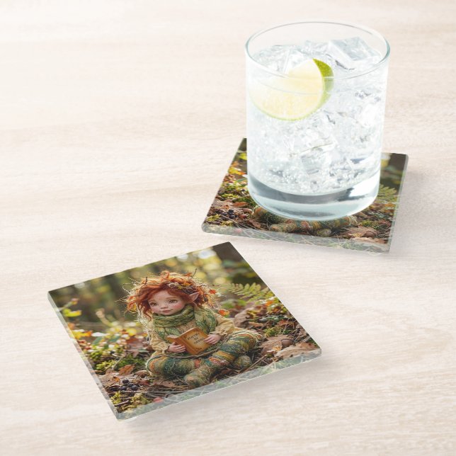 Posavasos De Vidrio Elfa Otoñal Freya (Angular)