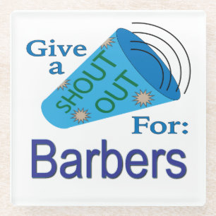 Posavasos De Vidrio Elogio a los Barberos