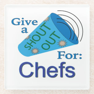 Posavasos De Vidrio Elogio para los Chefs
