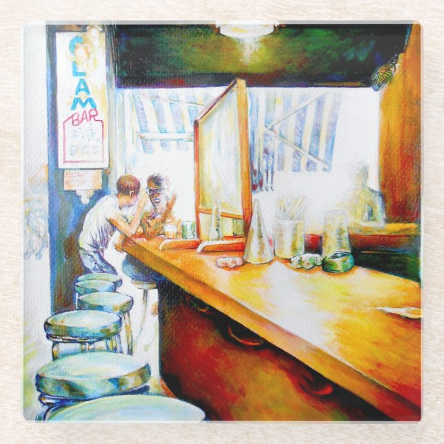 Posavasos De Vidrio Emocional a motivador, lógica a justificar (Anverso)