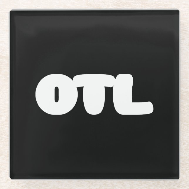 Posavasos De Vidrio Emoticon OTL ~ Argot coreano (Anverso)